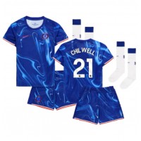 Camisa de time de futebol Chelsea Ben Chilwell #21 Replicas 1º Equipamento Infantil 2024-25 Manga Curta (+ Calças curtas)